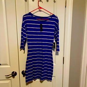Brand new, Blue and white striped dress